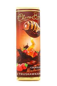 Honig-Schokolade mit Erdbeeren 80g Premium handgefertigt