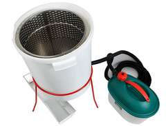 Dampfwachsschmelzer mit Dampfgenerator 230 V, Behälter aus Polypropylen 33 l