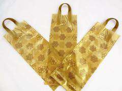 Tasche für Wein - golden, mit der Biene - 25 Stück / Packung