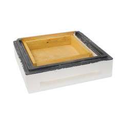 Mini-Unterboden mit Schublade für Mini-Beute (Ablegerkasten), aus Styropor, unbemalt