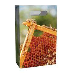 Geschenktasche mit einem Honigwaben