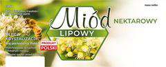 Etykiety duże na miód lipowy 100szt