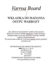 Varroa Board  Einlage