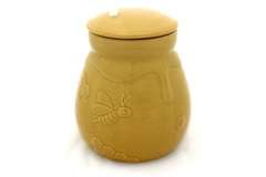 Keramikbehälter für Honig, braun