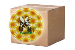 Twist-off Deckel groß - die Biene Gucio mit Eimern, FI 82, 6 Haken, Karton 740 Stück