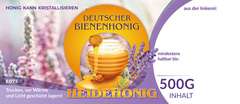 Etiketten bunt für Deutschen Bienenhonig- HEIDEHONIG 100Stk/1Pack