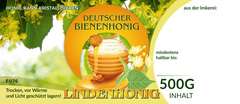 Etiketten bunt für Deutschen Bienenhonig LINDENHONIG 100Stk/Pack