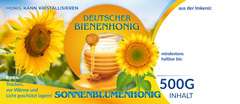 Etiketten bunt für deutschen Bienenhonig SONNENBLUMENHONIG 100Stk/1Pack