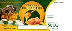 Etiketten bunt für deutschen Bienenhonig, universal 100Stk/1Packung