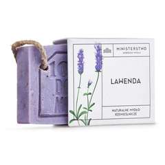 Vegane, natürliche Seife mit Lavendel, 100g