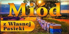 Baner reklamowy pasieka w polu lawendy 2x1m