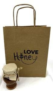 Torba papierowa mała LOVE Honey pakiet 10szt