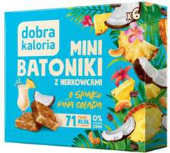Mini-Riegel aus Cashewnüssen, ohne Zucker, Geschmack Pina Colada