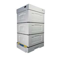 Styroporkombibeute BEE HOME Für DNM/ZANDER, mit Varroaboden, unbemalt